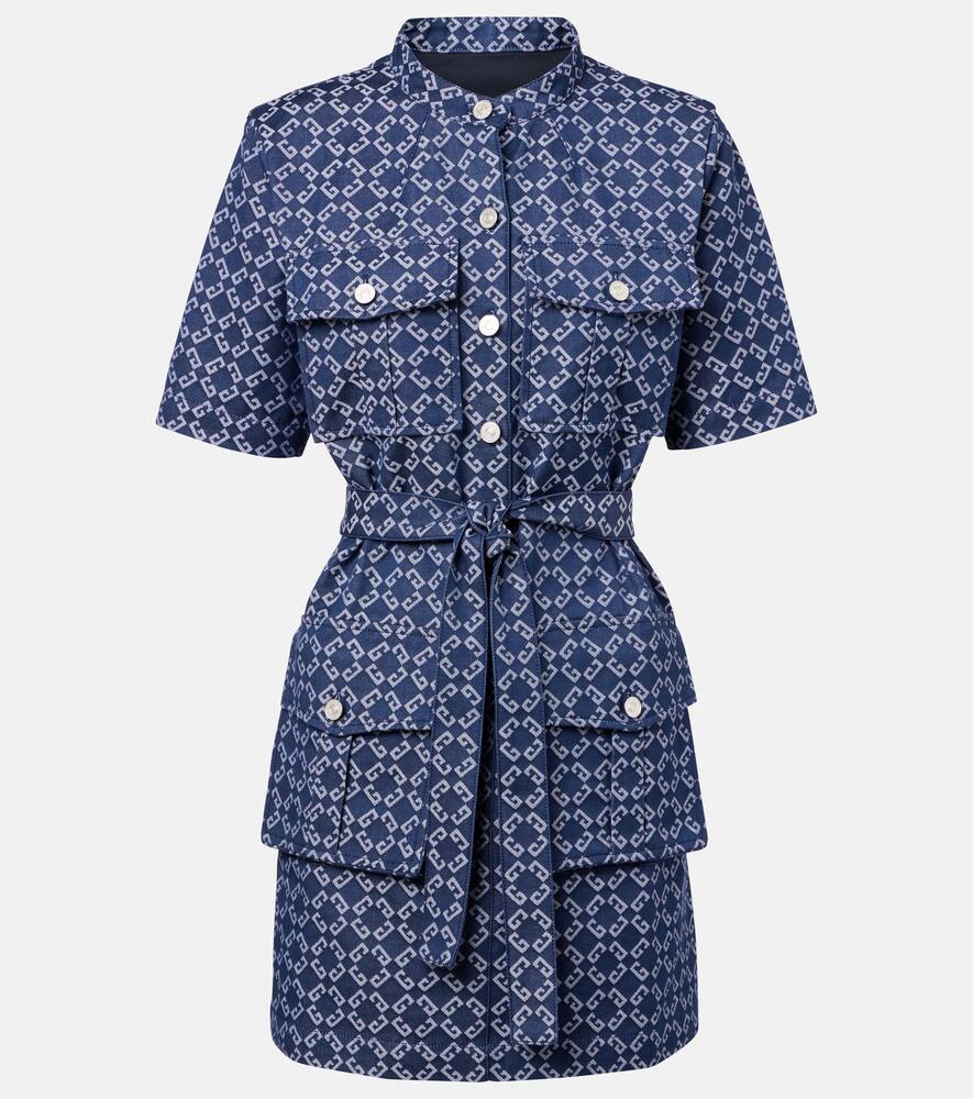 

Monogram 72 джинсовое мини-платье Givenchy, Denim Blue