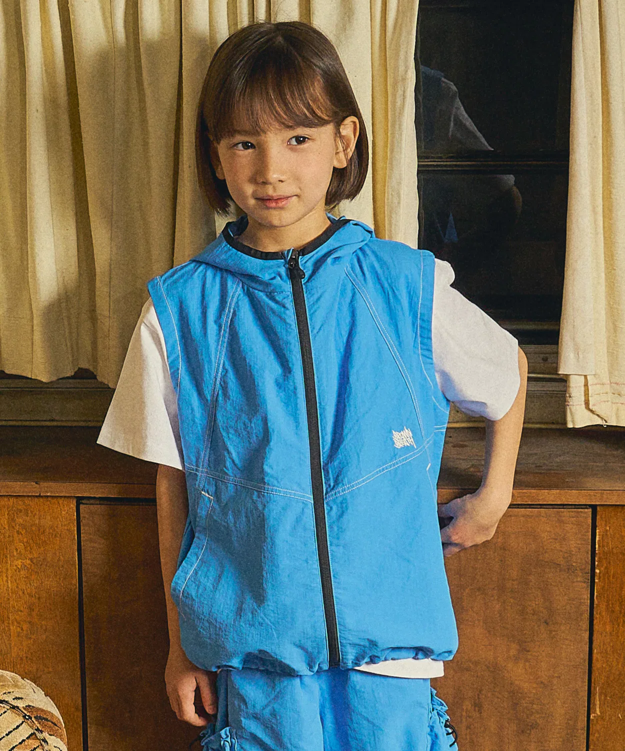 Детский нейлоновый жилет синий от Brownbreath Kids