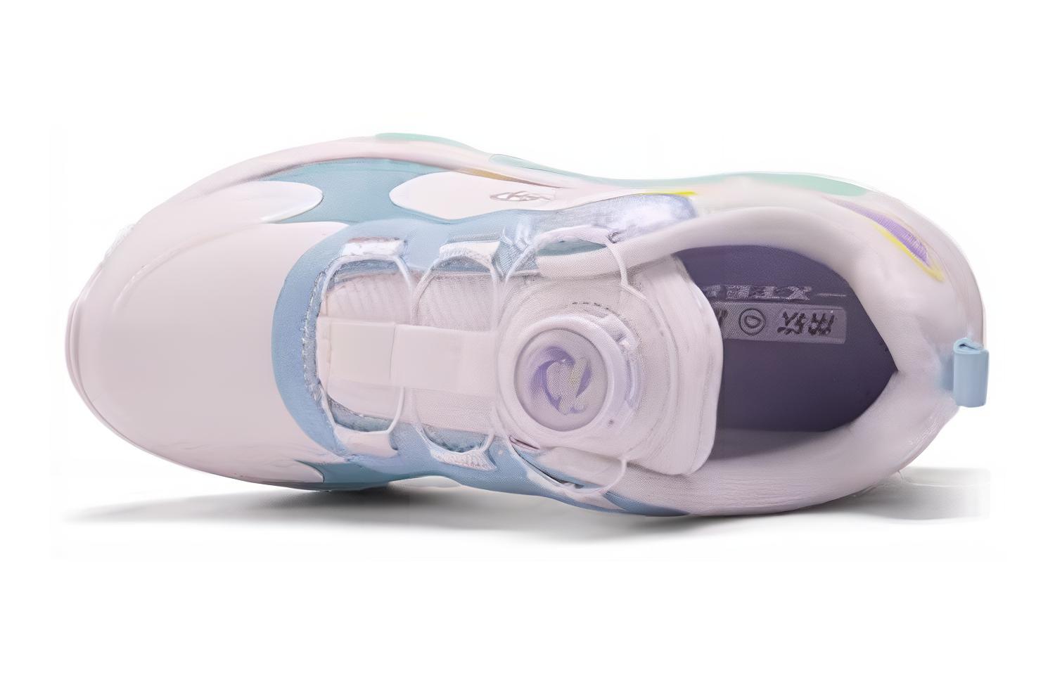 Износостойкие высокие детские беговые кроссовки синий желтый фиолетовый подростковые XTEP — фото 4