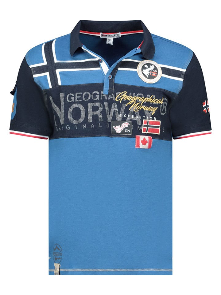 

Рубашка-поло Geographical Norway, синий