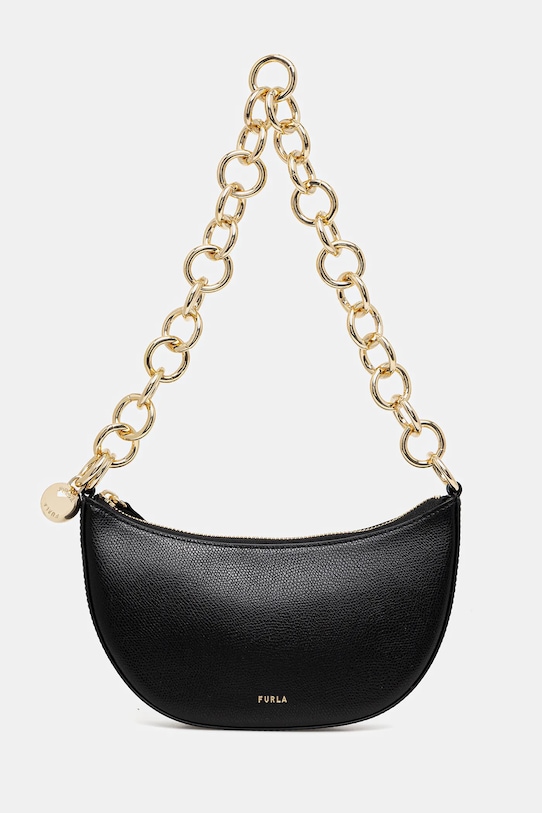 

Кожаная сумка Furla, черный
