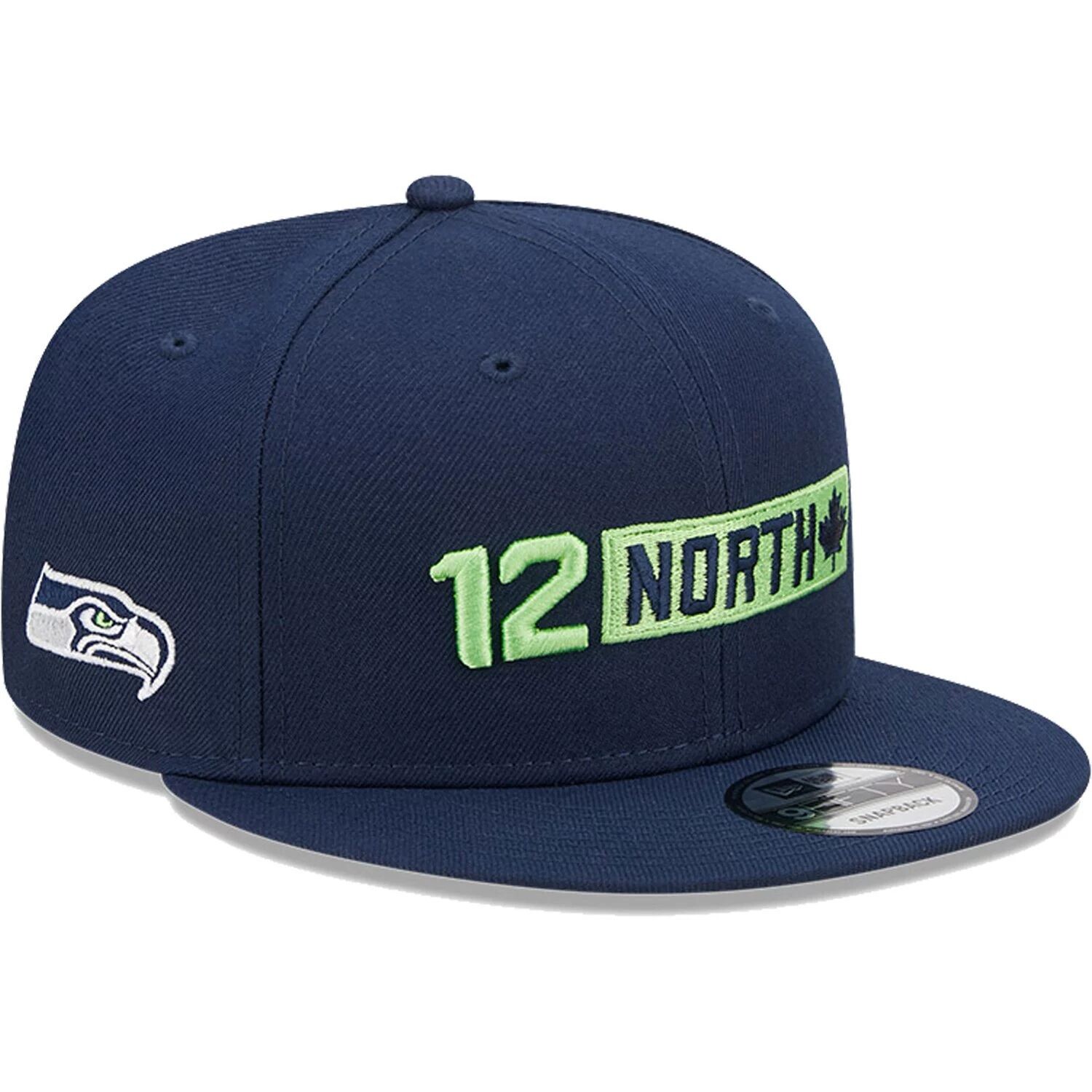 

Мужская кепка Snapback New Era College Navy Seattle Seahawks 12 North Collection