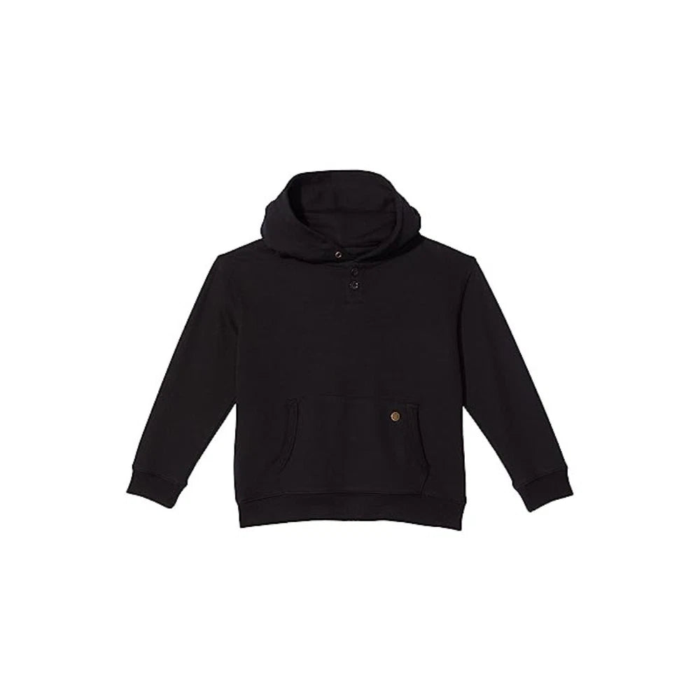 Детская толстовка Honor the Gift Noble Hoodie, черная, 100% хлопок, с карманом-кенгуру, RED571 — фото 4