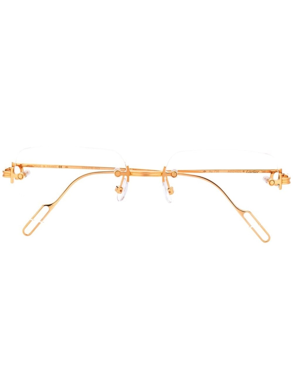 

Очки без оправы Cartier Eyewear, золотой