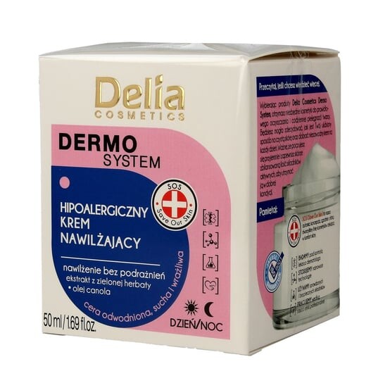 

Гипоаллергенный дневной/ночной увлажняющий крем, 50 мл Delia Cosmetics, Dermo System