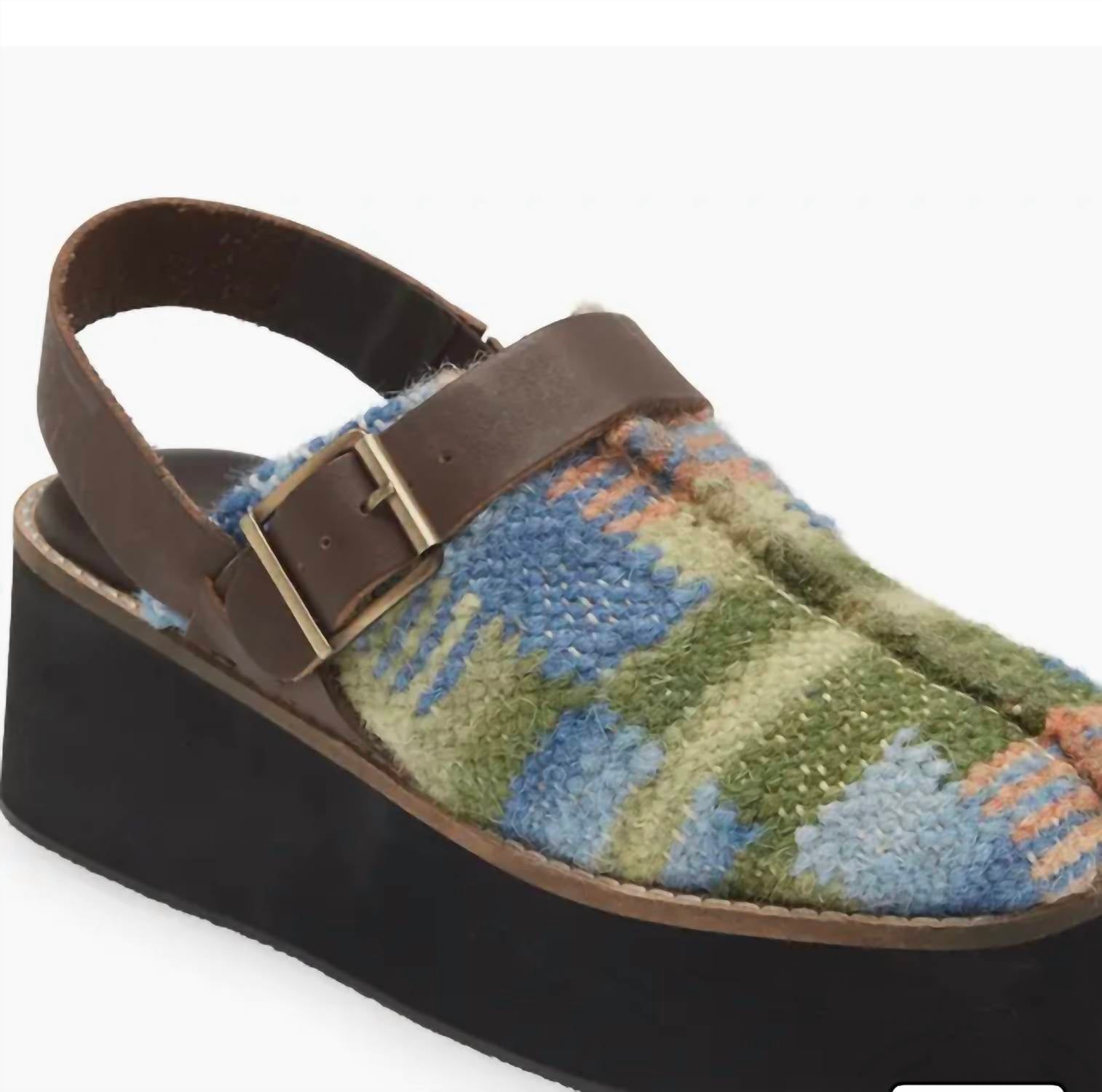 Мюли Astrid Platform в синем цвете Multi Free People