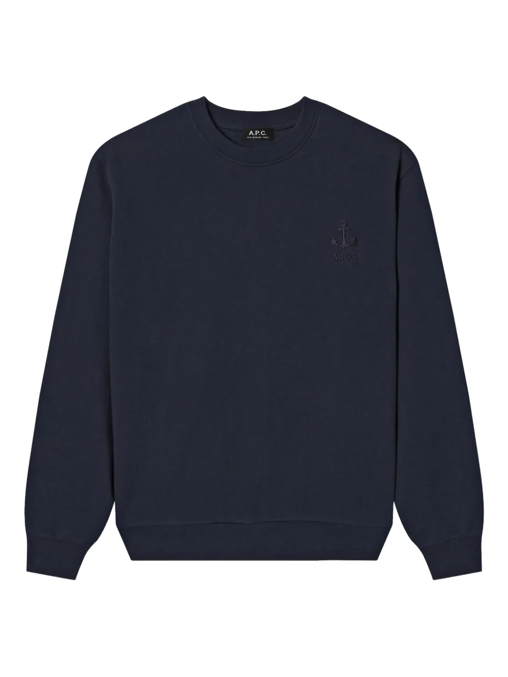 

Толстовка с вышивкой A.P.C., синий