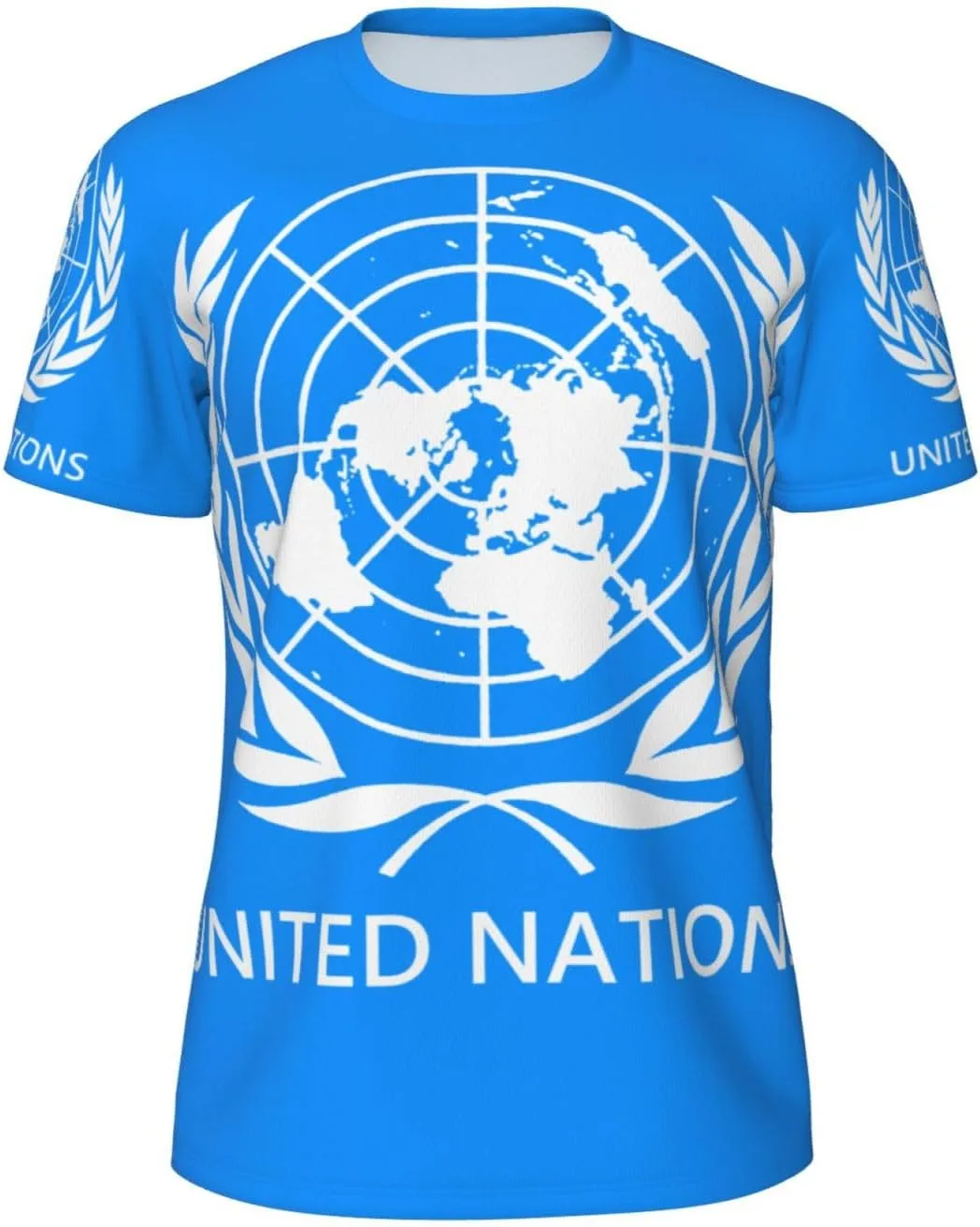 

Футболка мужская United Nations Emblem 3D Print, классический кроссовер, дышащая сетка ODSLFHJD