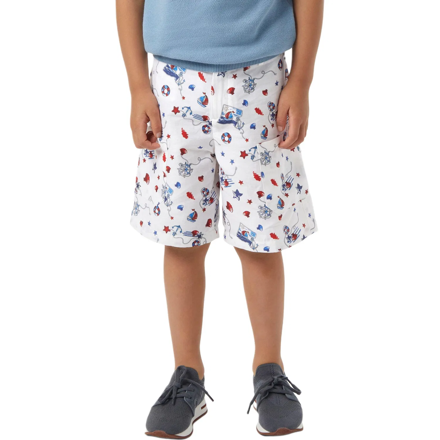 Шорты Loose Fit Kids' Loro Piana, Multicolor — фото 4