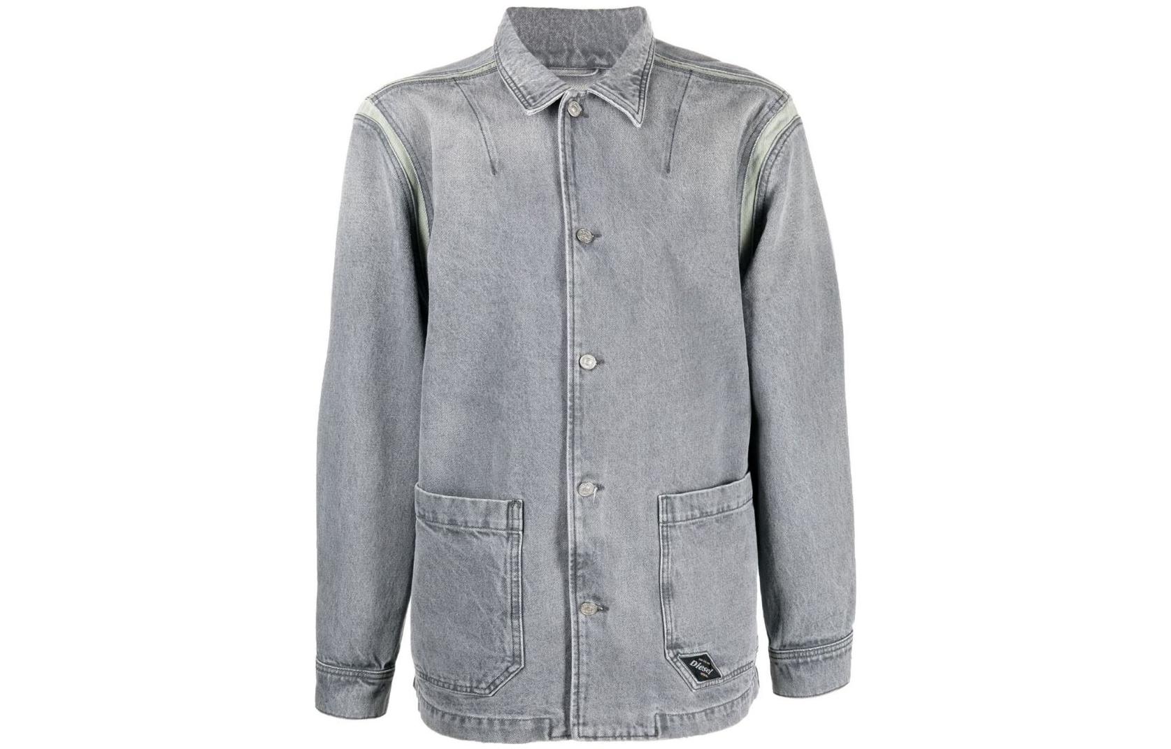 

DIESEL Джинсовая куртка FW22 унисекс серая, Gray