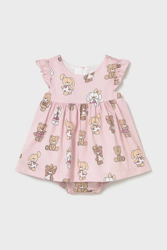 

Хлопковое платье для малышей Mayoral Newborn, розовый