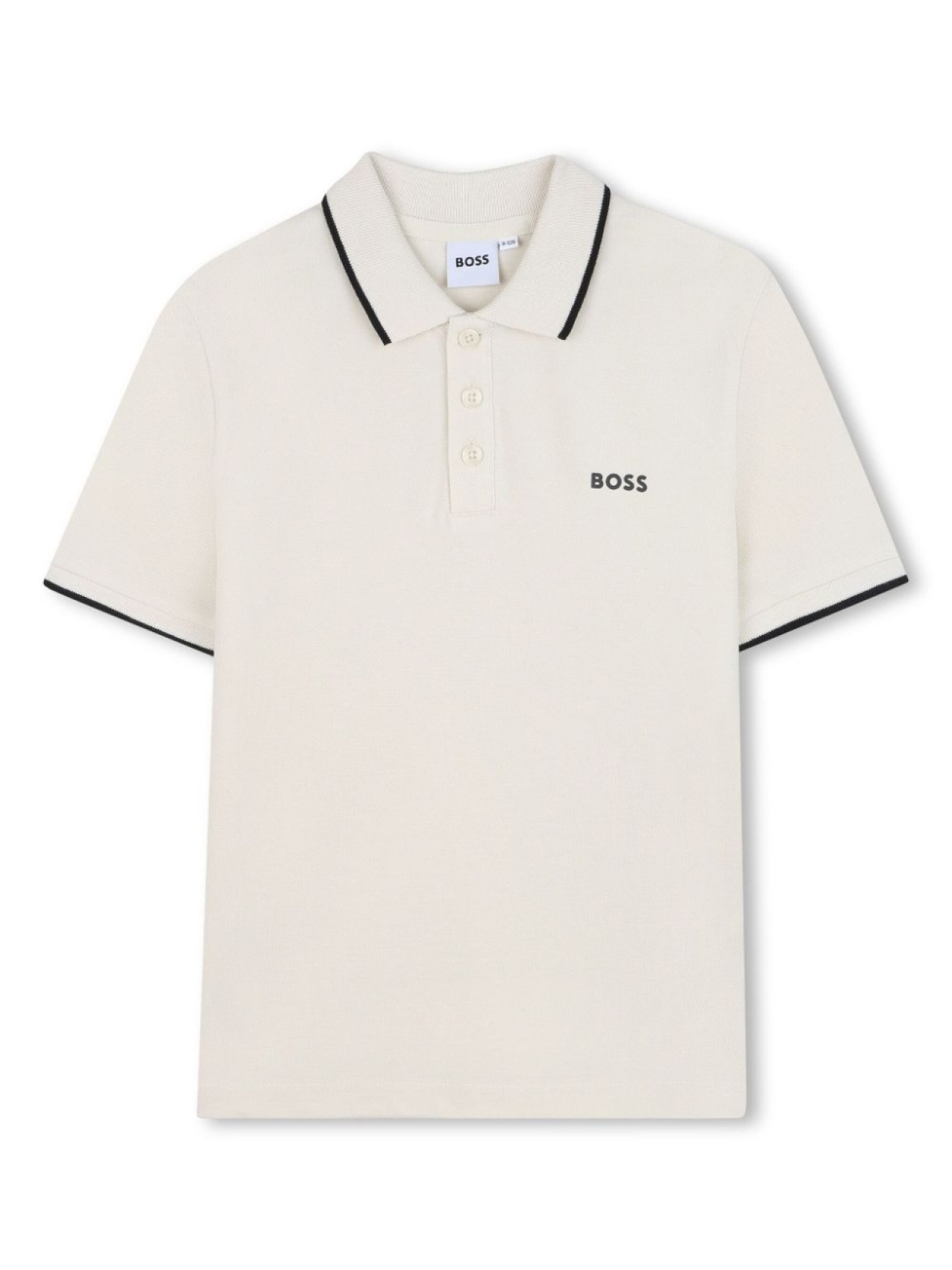 

BOSS Kidswear рубашка поло с короткими рукавами, нейтральный цвет