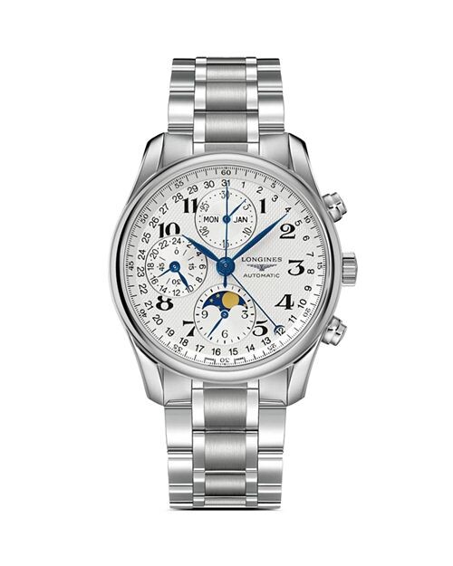 

Мастер-хронограф, 40 мм Longines, цвет Silver