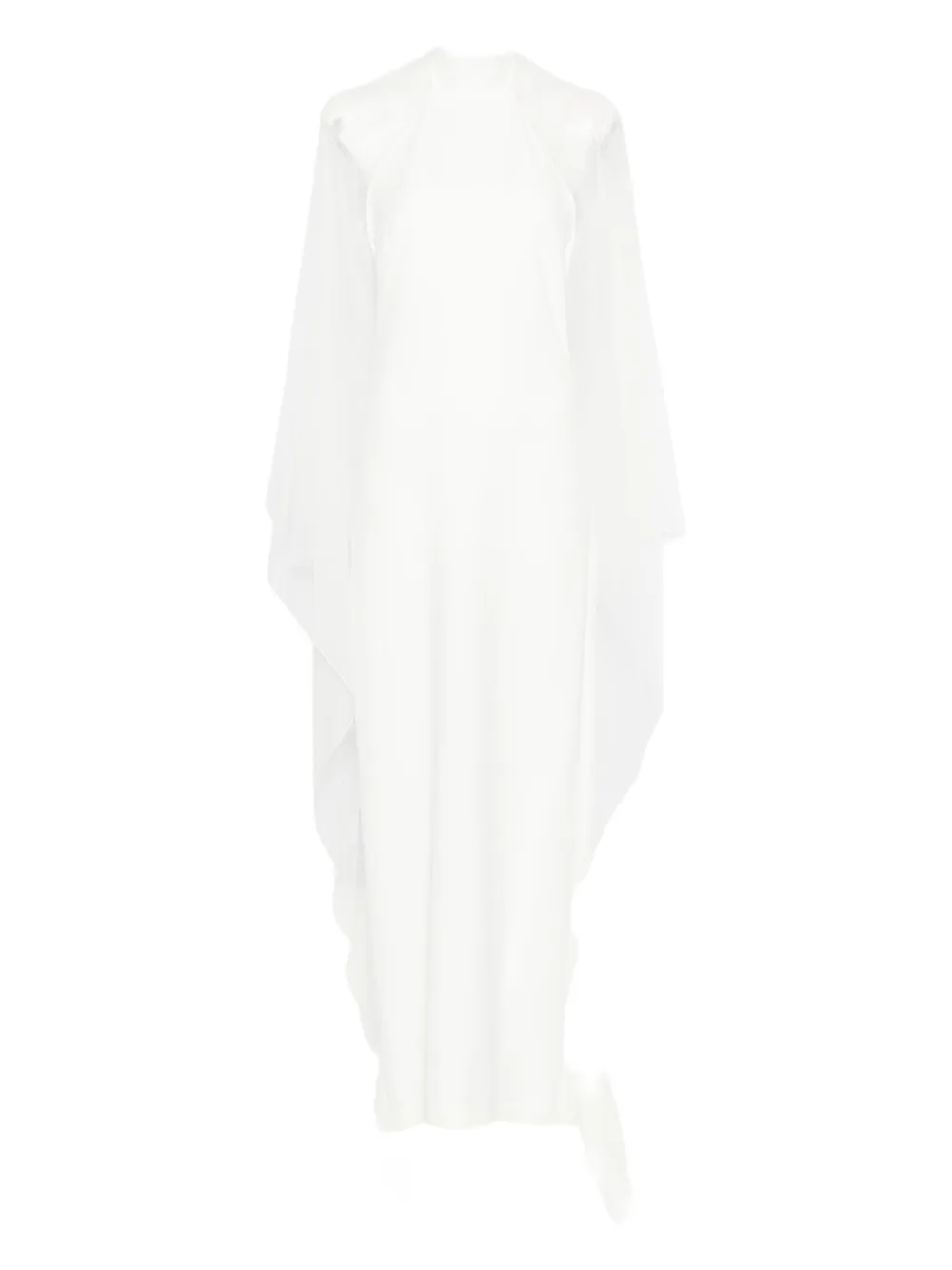 

Полупрозрачное макси-платье Alberta Ferretti, белый