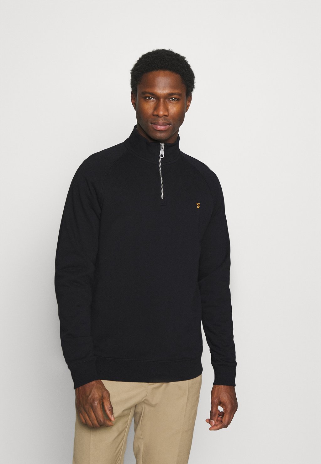 

Толстовка JIM SLIM FIT QUARTER ZIP Farah, черный
