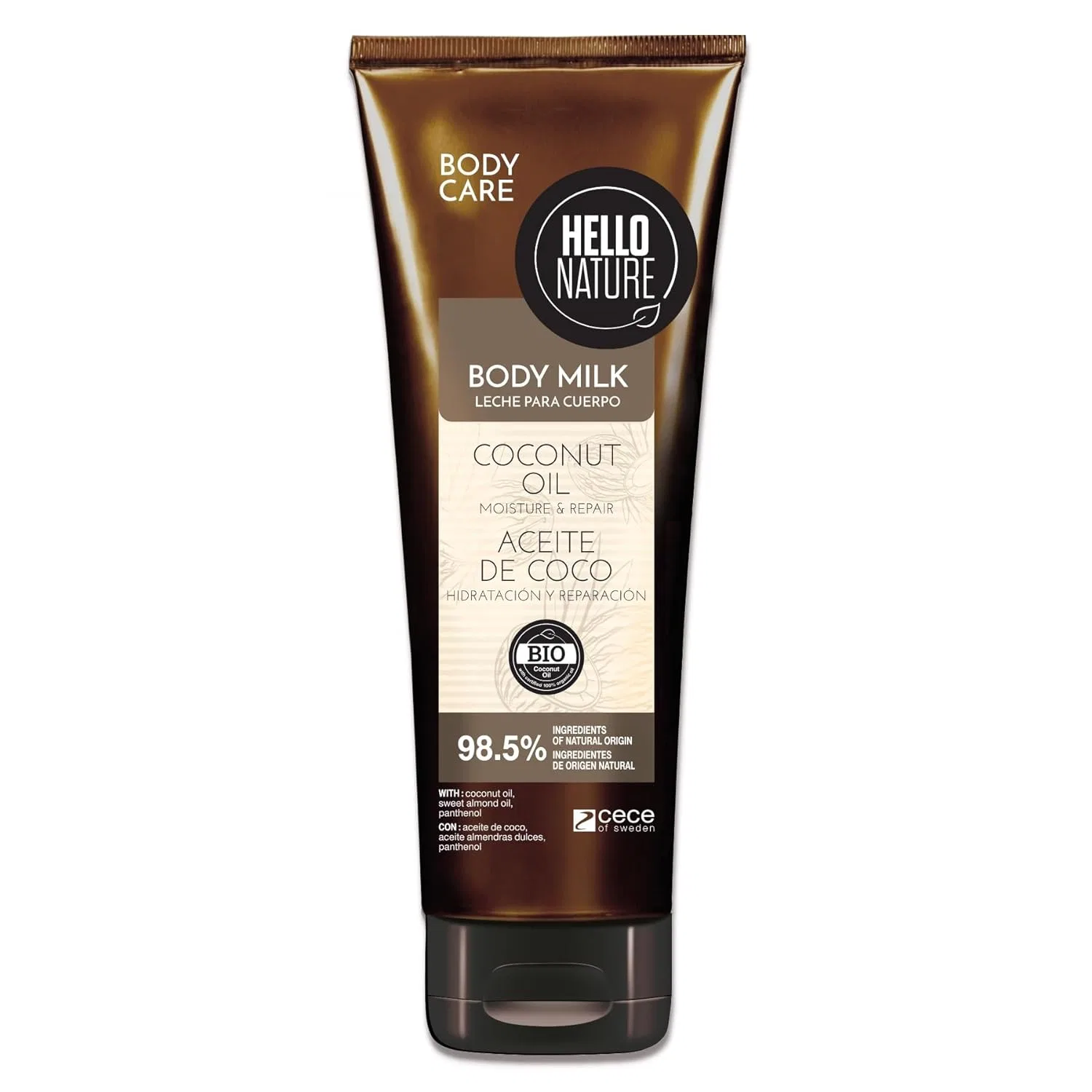 Молочко для тела P-Beauty Naturkosmetik с органическим кокосовым маслом, 250 мл P-Beauty Cosmetic Accessories, Body Milk With Coconut Oil (250 Ml)