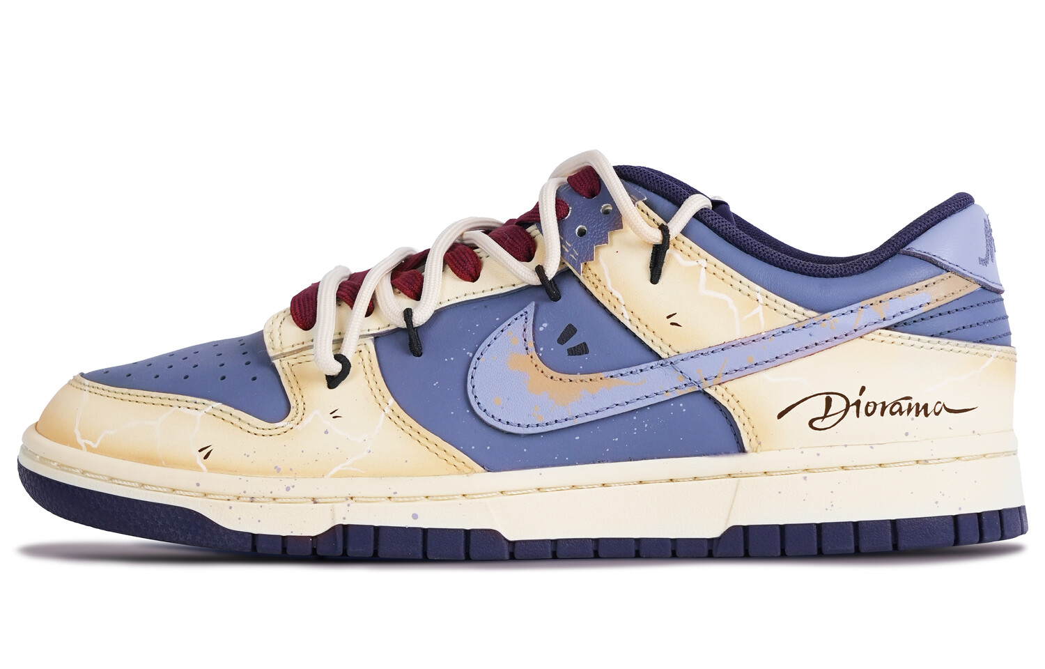 

Кроссовки Nike Dunk Skateboarding Shoes Men Low-top Yellow/orange/blue, кремовый, Бежевый, Кроссовки Nike Dunk Skateboarding Shoes Men Low-top Yellow/orange/blue, кремовый