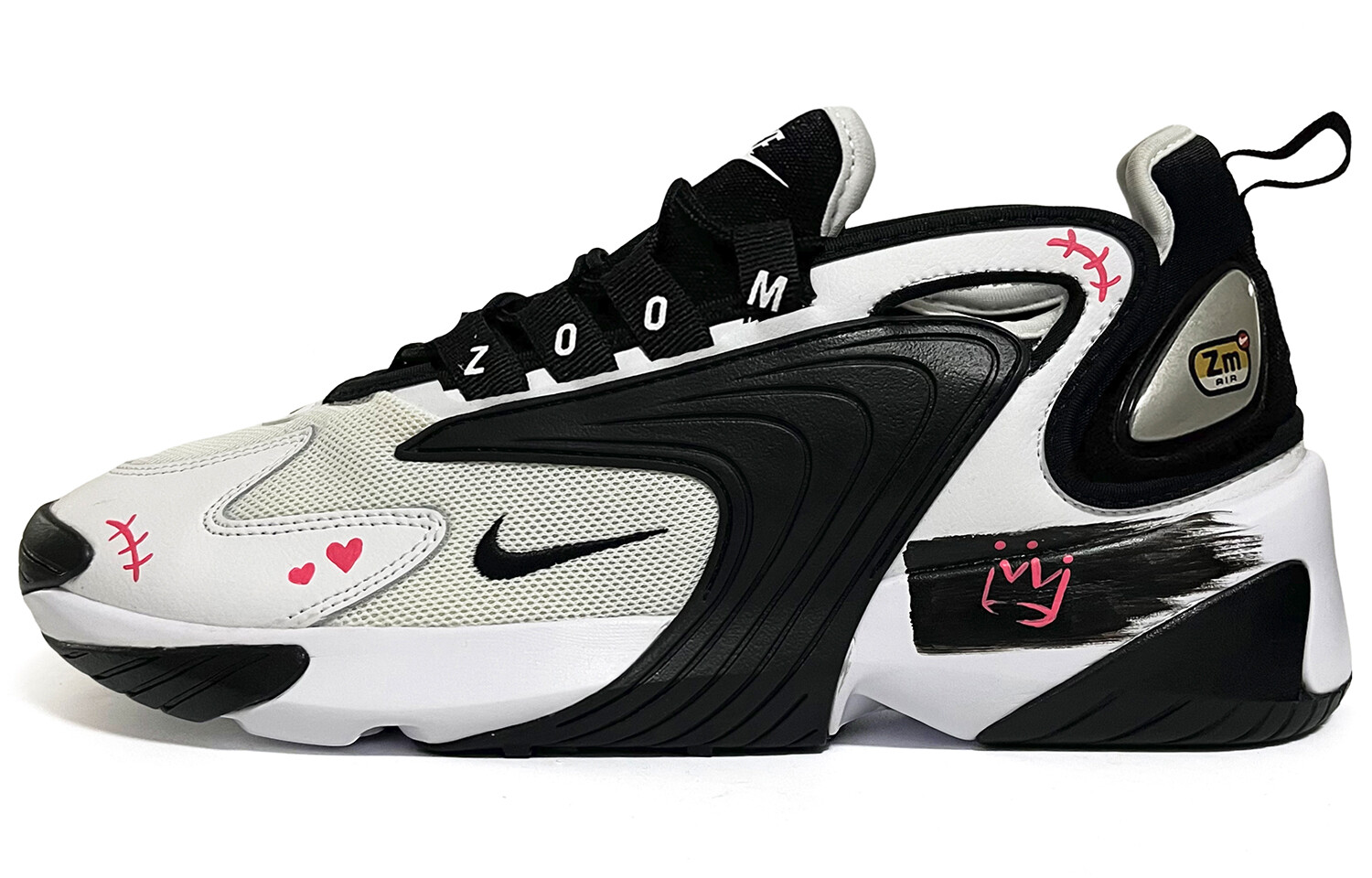 

Кроссовки Zoom 2K унисекс с низким верхом, черные/белые Nike