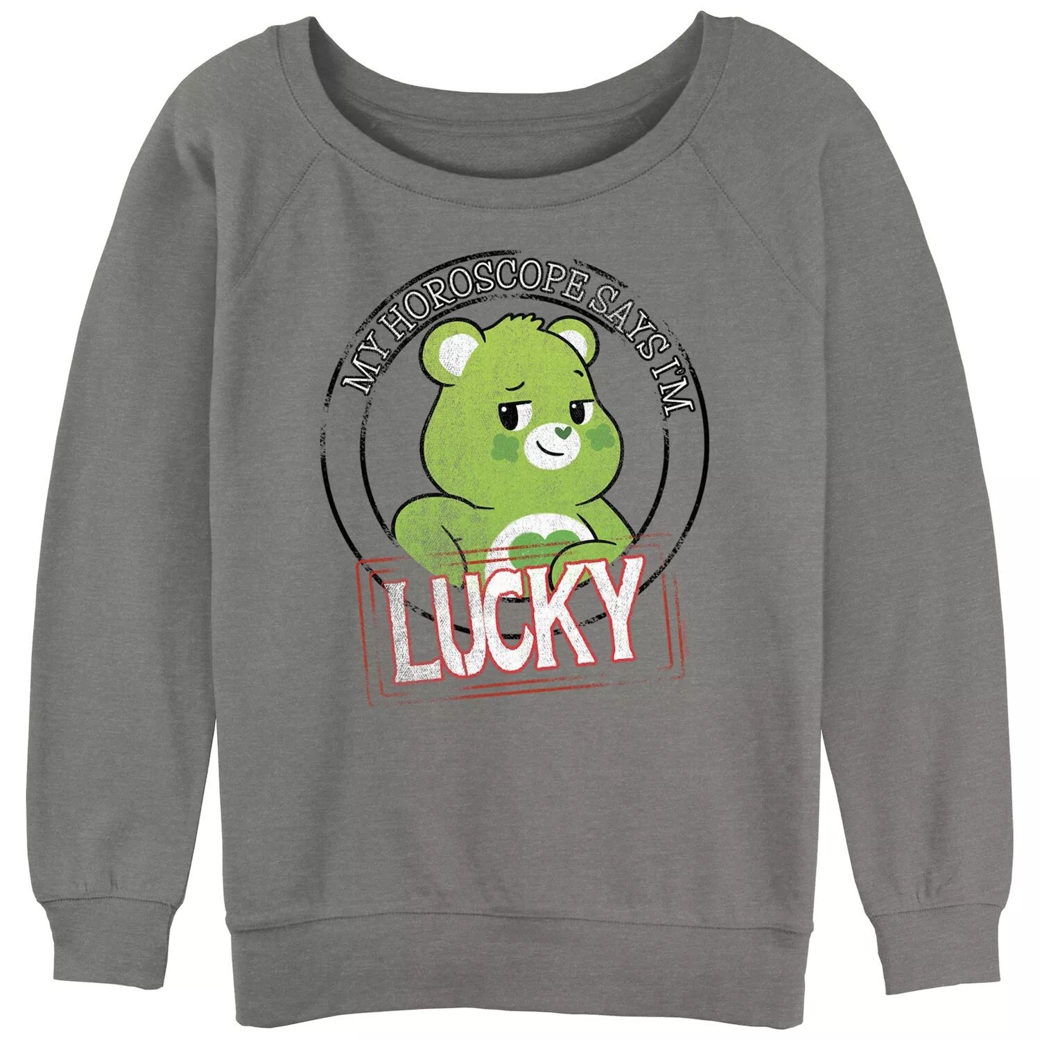 

Пуловер из махровой ткани с напуском для юниоров Care Bears Lucky Horscope Licensed Character