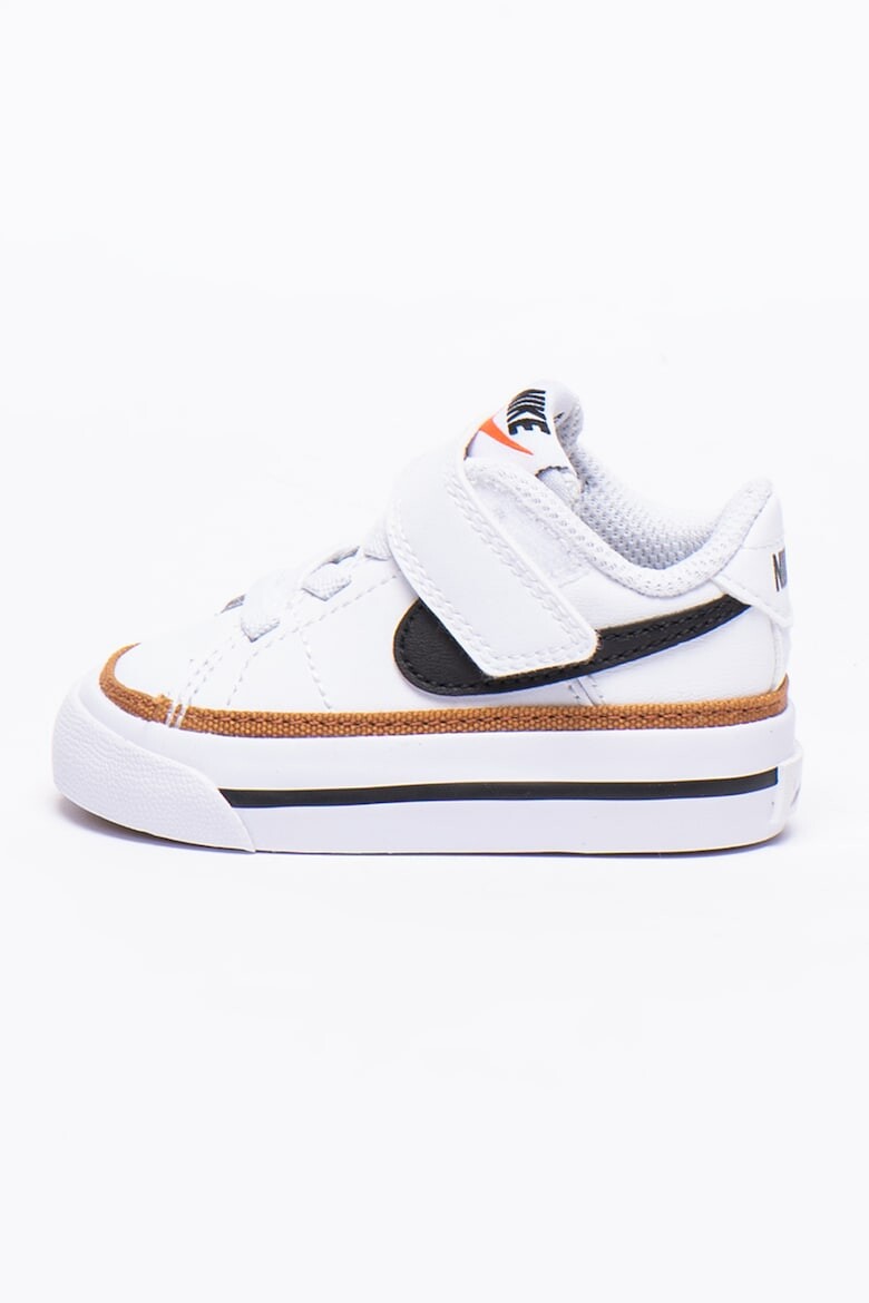 

Кожаные кроссовки Court Legacy на липучке Nike, черный
