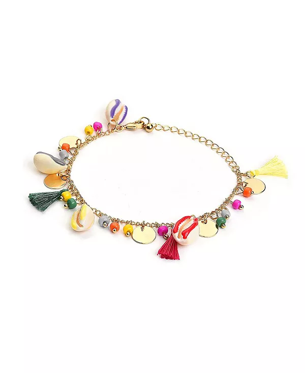 

Женский браслет-цепочка с кисточками Sohi, gold