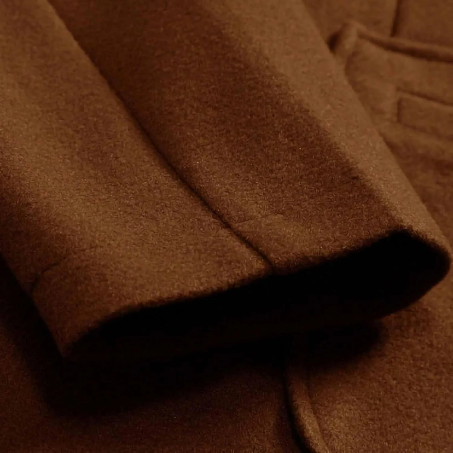 Тренчкот мужской из шерстяной смеси, двубортный, приталенный, с карманом, зимняя мода, повседневный, теплый длинный ветрозащитный пуховик Generic, коричневый — фото 2