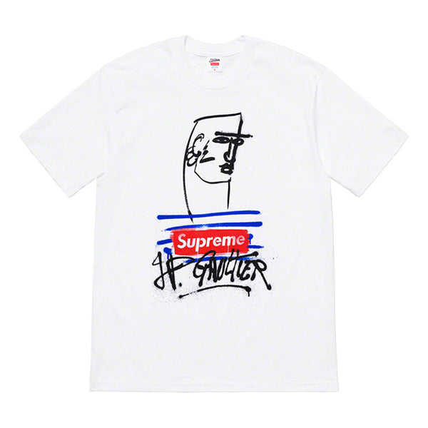 

Футболка ss19 x jean paul gaultier white tee Supreme, белый