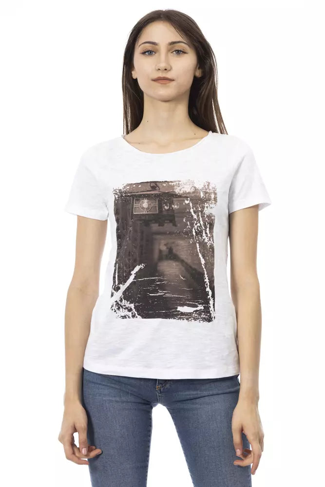 

Trussardi Action Cotton Womens Женский топ, белый