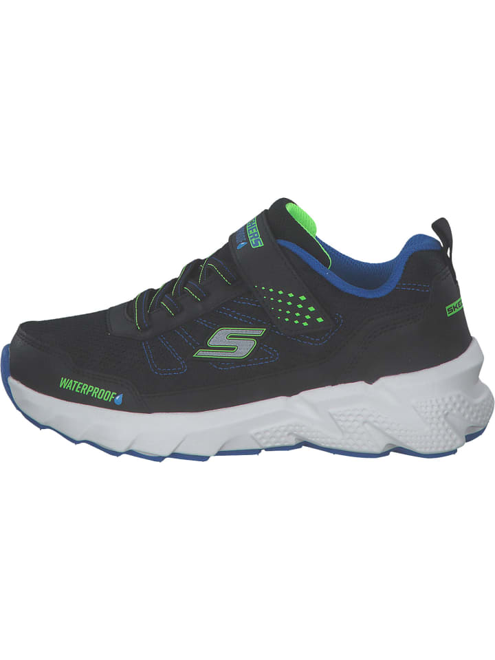 Skechers Кроссовки черного/синего/салатового цвета — фото 2