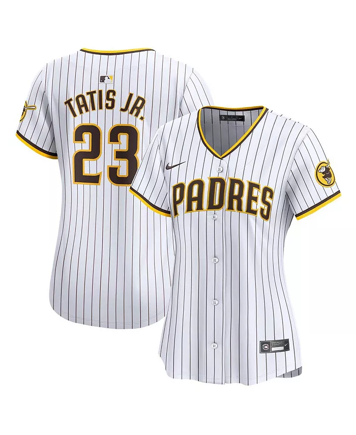 

Женская белая футболка игрока Fernando Tatis Jr. San Diego Padres Home Limited Nike
