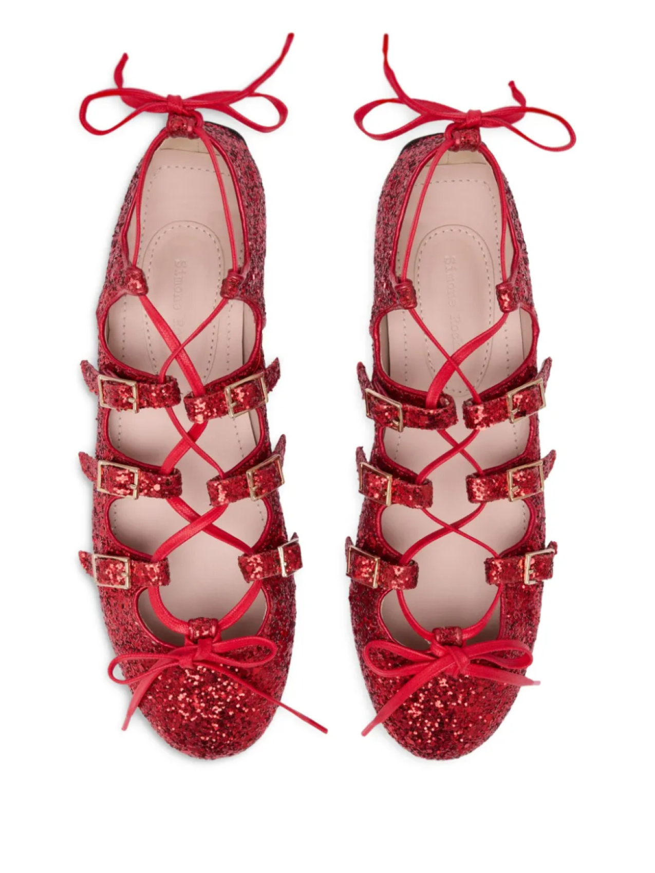 Балетки Ghillie Simone Rocha, красный — фото 4