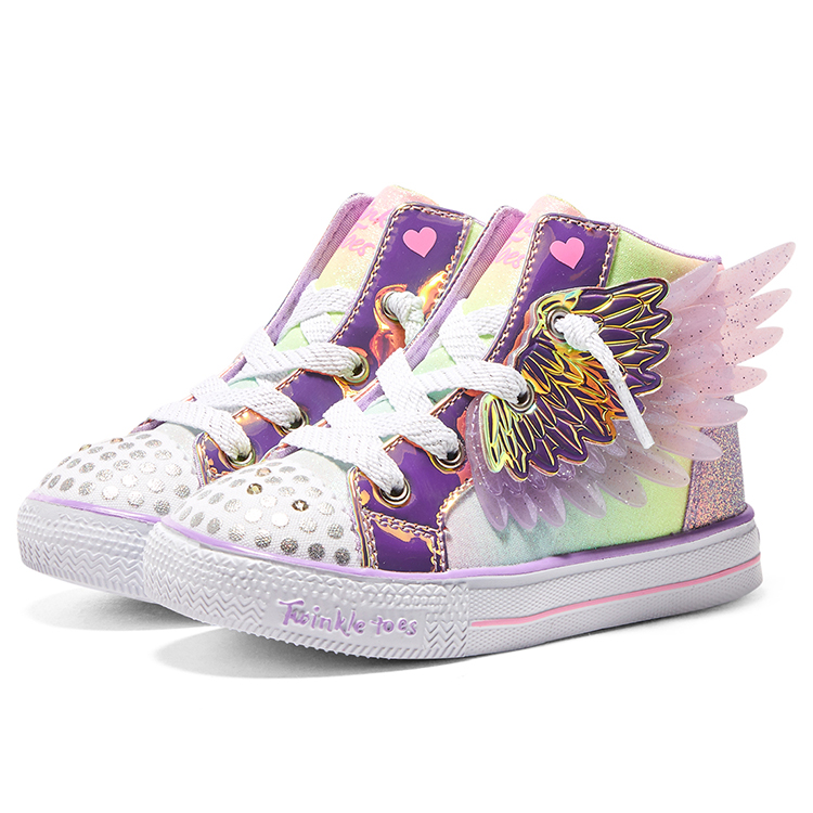 Skechers Kids Абразивостойкие поддерживающие повседневные туфли Pink Kids' — фото 4
