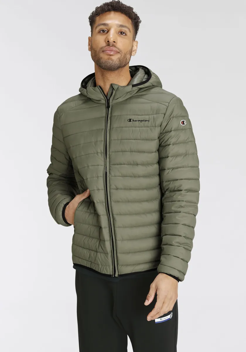 

Стеганая куртка Чемпион "Hooded Jacket", с капюшоном Champion, хаки