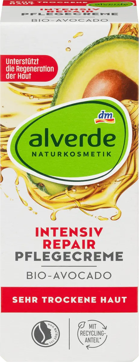 Молочко для умывания Alverde — «Интенсивный ремонт» NATURKOSMETIK, 50 мл — фото 2