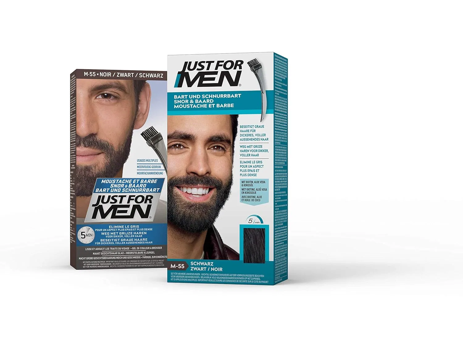 Гель-краска для бороды и усов «Brush in Color» от Just For Men, черный (3 шт.) Just For Men — фото 2