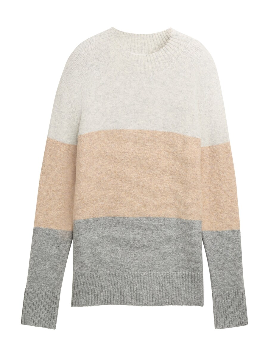 

Тонкий вязаный свитер TOM TAILOR DENIM Sweater, пятнистый серый