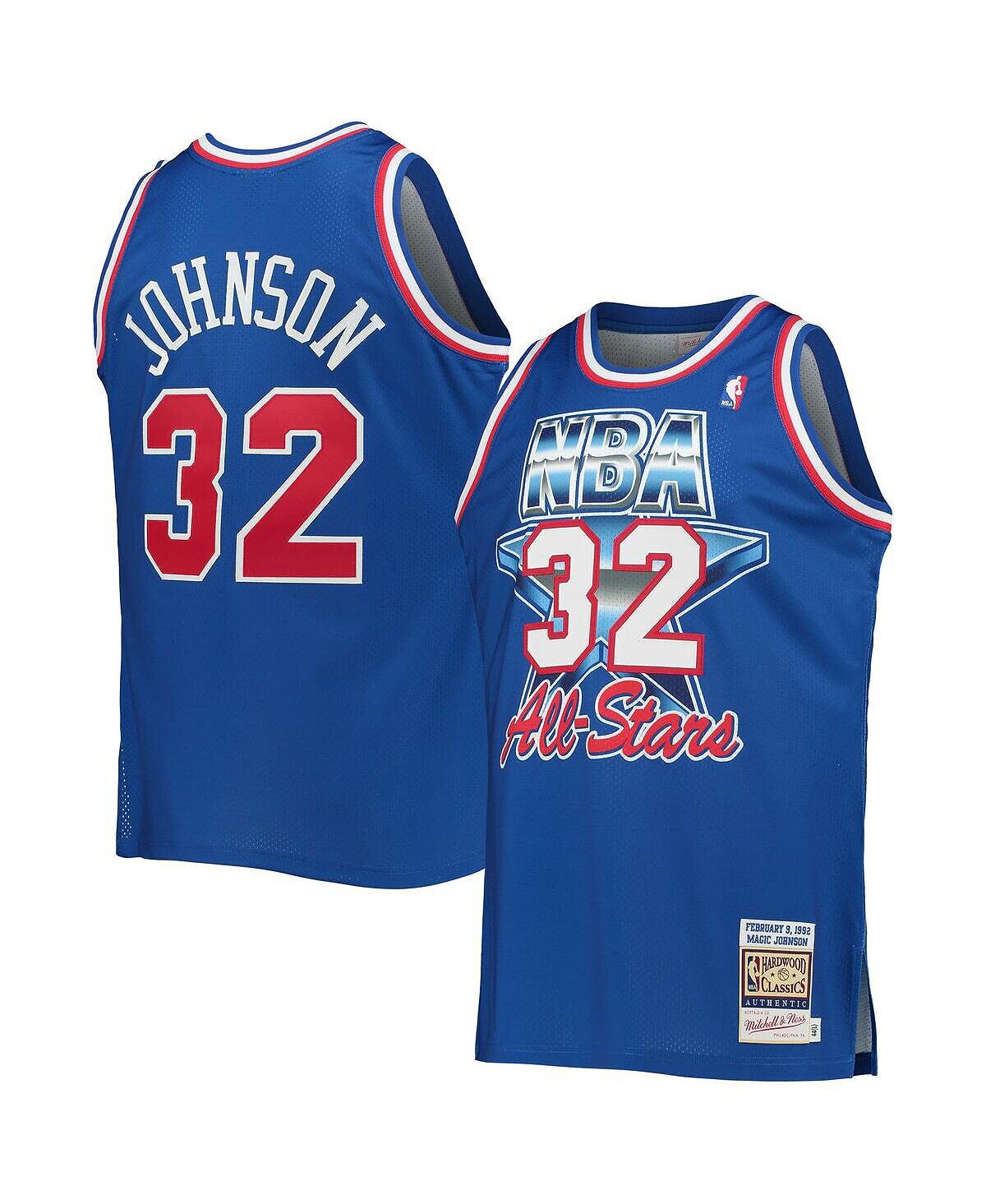 

Мужское оригинальное джерси Magic Johnson Royal Western Conference Hardwood Classics для Матча всех звезд НБА 1992 года Mitchell & Ness