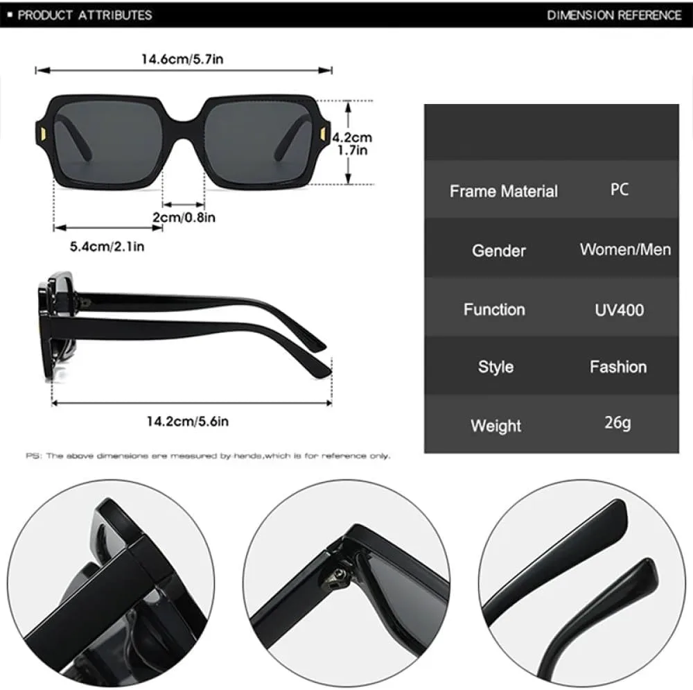 

Ретро женские солнцезащитные очки с защитой от УФ-излучения UV400, модные заклепки, мужские солнцезащитные очки с градиентным переходом цвета TYUVIVO, Black Tea