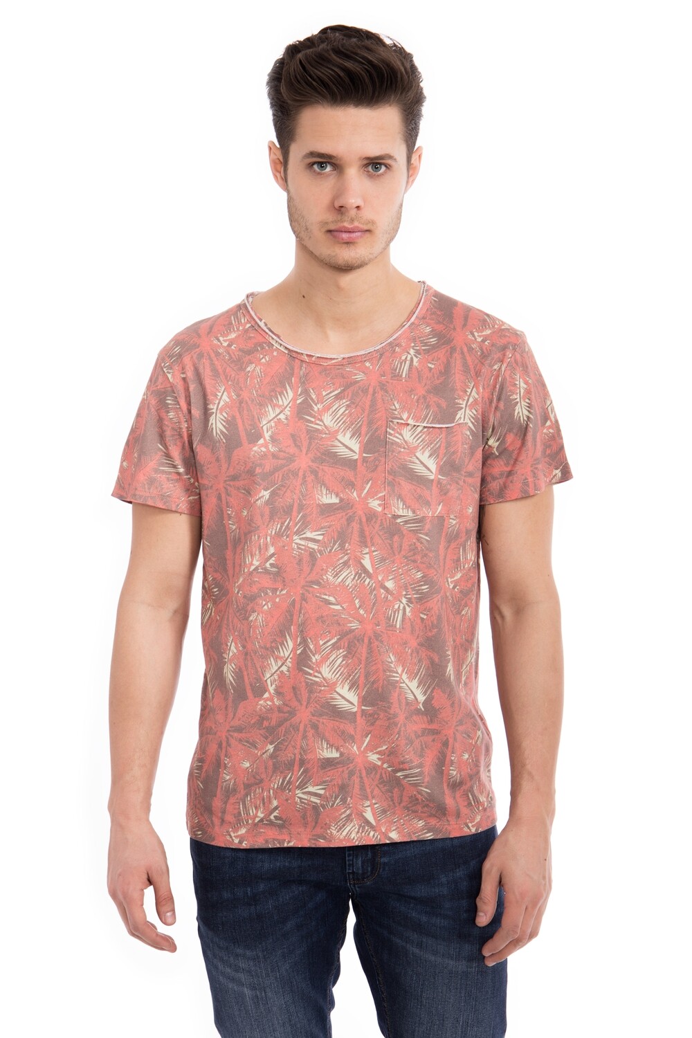 

Футболка Way of Glory Tropical Print& Tasche, красный