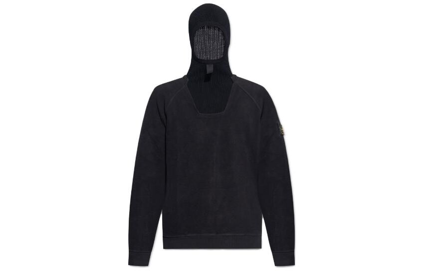 

Толстовка мужская Stone Island с мягким капюшоном, черный