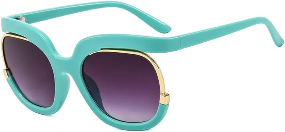 

Круглые солнцезащитные очки большого размера для женщин и мужчин, ретро-солнцезащитные очки для женщин, защита от ультрафиолета UV400 HDUBFY, C3 Blue Gray