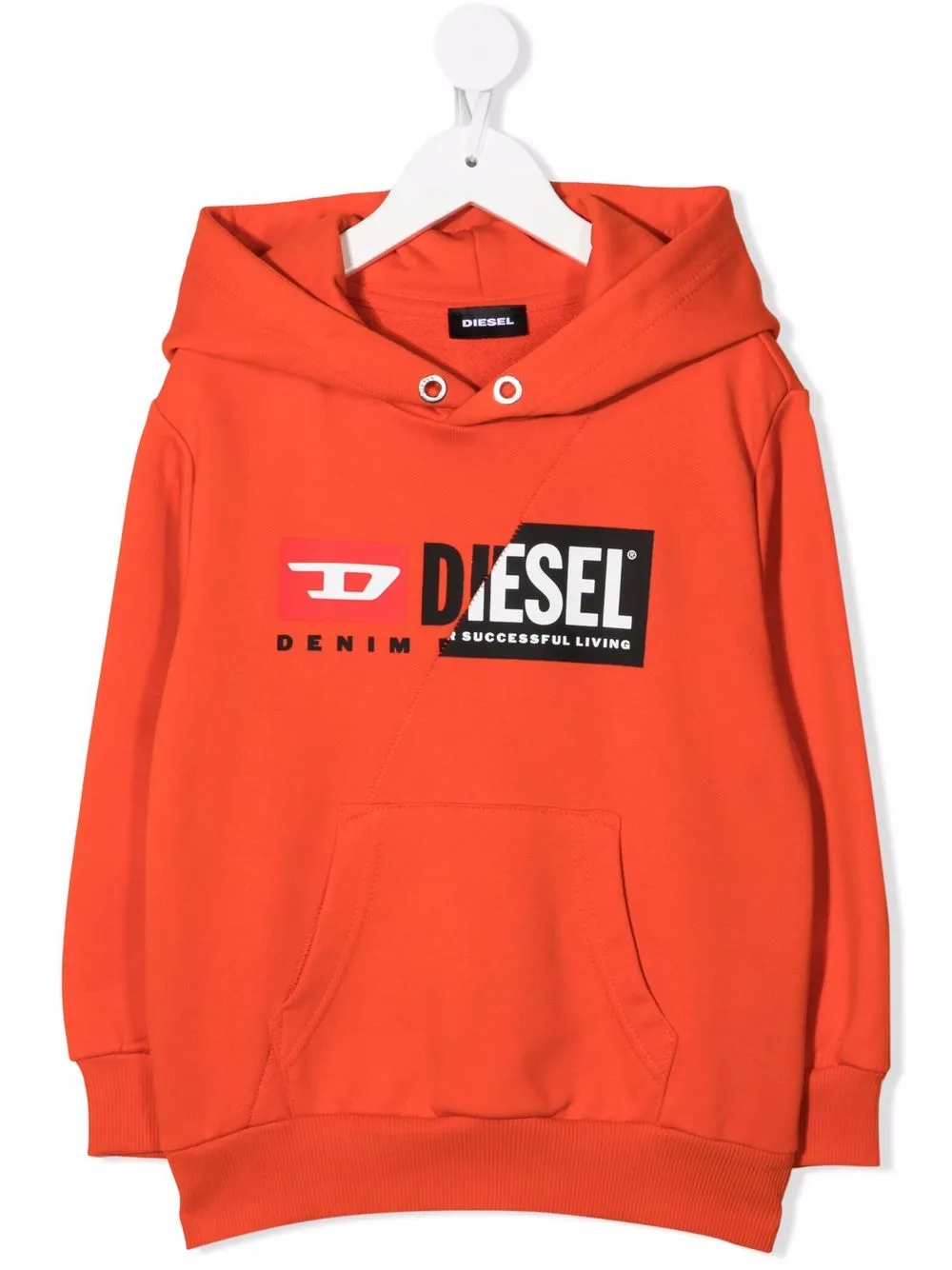 

Худи с логотипом Diesel Kids, оранжевый