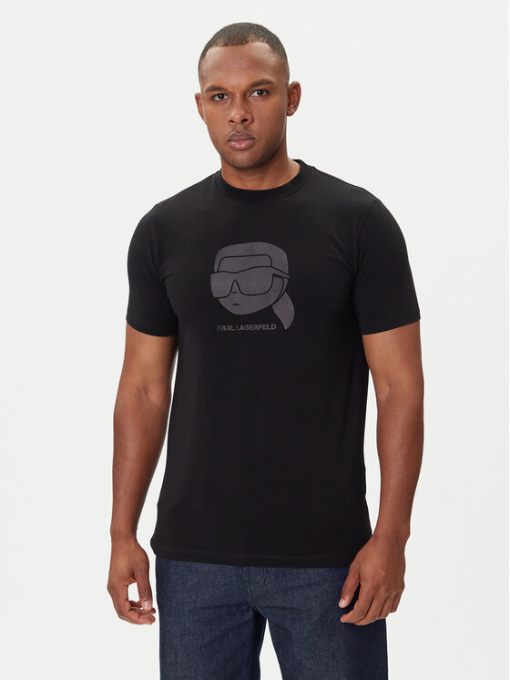 

Футболка regular fit 755032 554221 Karl Lagerfeld, чёрный
