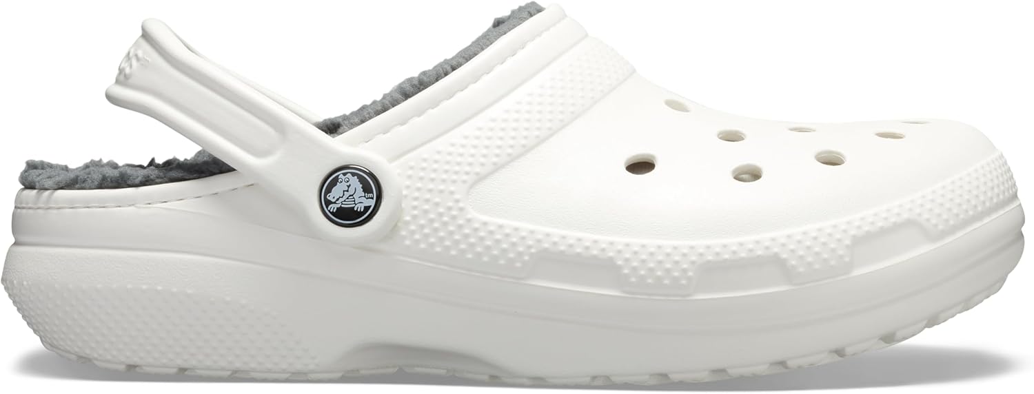 Классические сабо Crocs унисекс для взрослых, белый/серый — фото 4