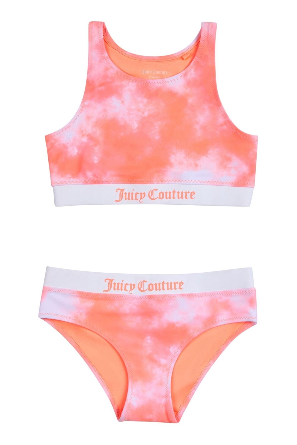 

Оранжевый купальник тай-дай Juicy Couture, оранжевый