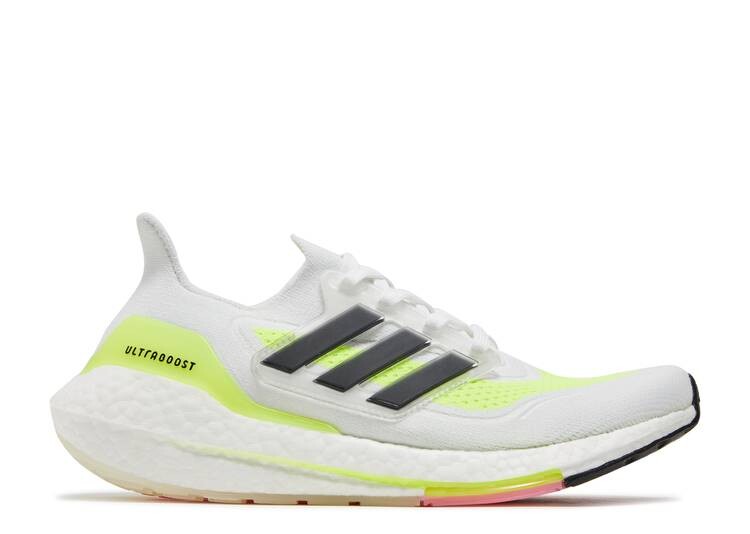 Кроссовки Adidas WMNS ULTRABOOST 21 'WHITE SOLAR YELLOW', белый