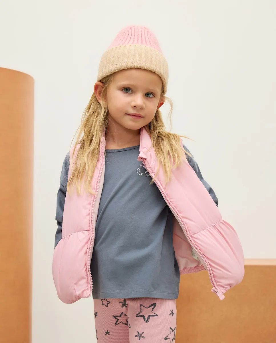 

Однотонный девичий жилет Kids El Corte Inglés, лиловый