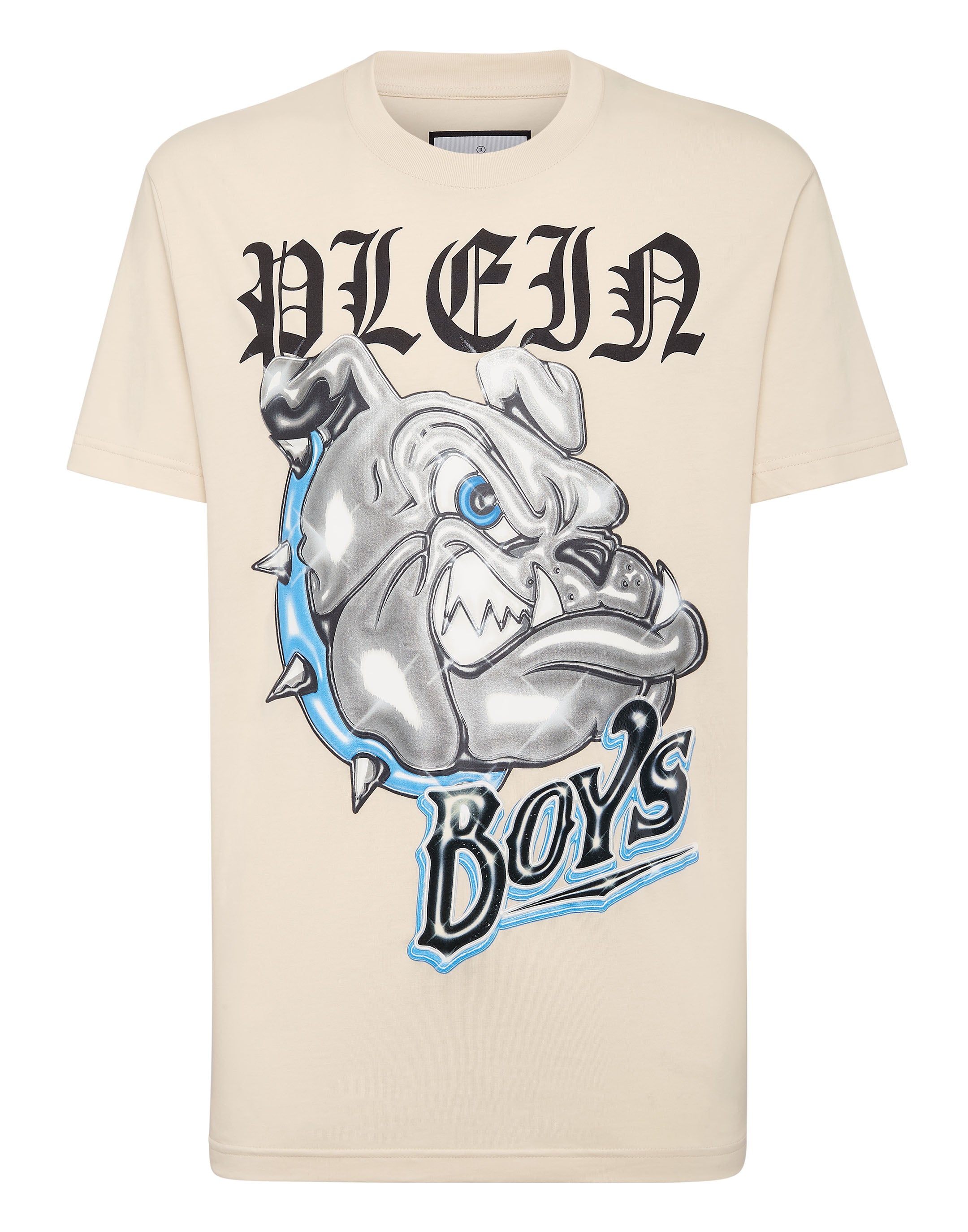 

Футболка с круглым вырезом SS Bulldogs PHILIPP PLEIN, бежевый