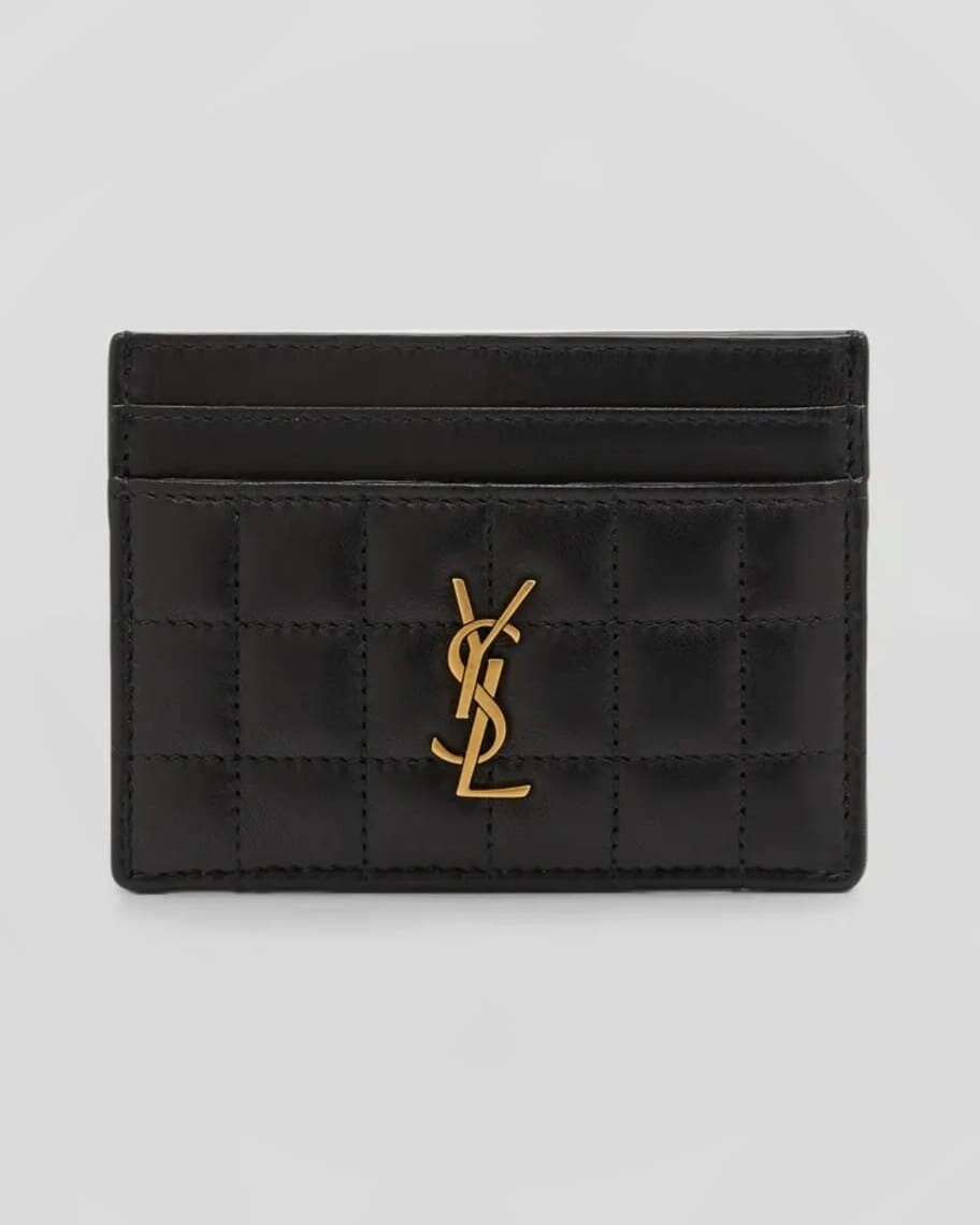 

Визитница Cassandra YSL из стеганой кожи ягненка Saint Laurent