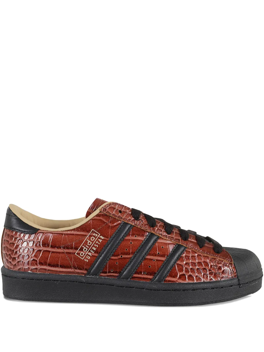 Кроссовки Superstar с тиснением Adidas, коричневый